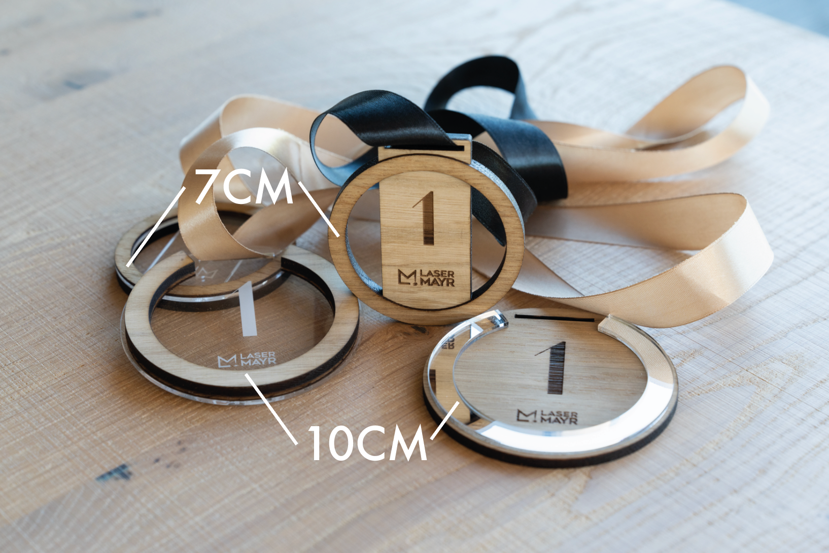 Medaille Personalisiert Holz 10cm