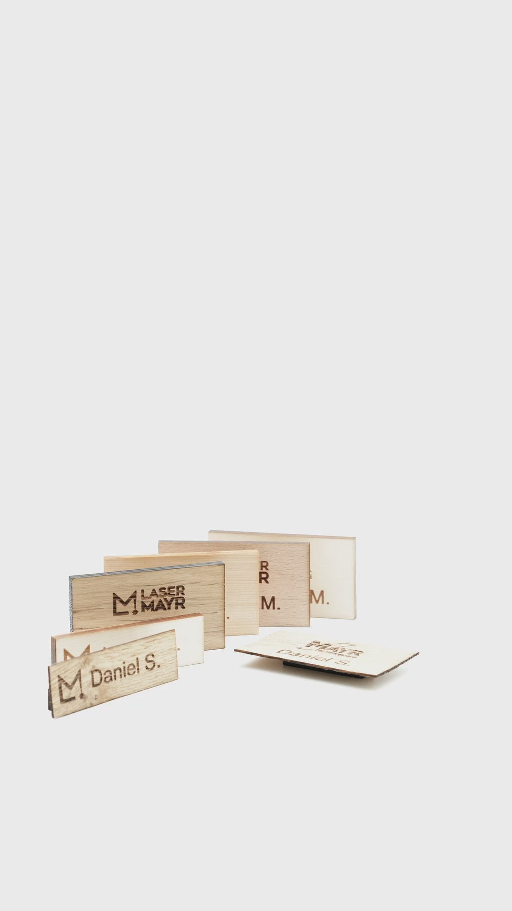 Magnet Namensschild Holz